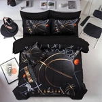Nice Night Basketball Court Printed Comforter Sets,with Sportsman Slam Dunk. Fixed Price $80.98.