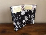 2 Ralph Lauren Port Palace European Pillow Shams Pair Black White Floral. Fixed Price $89.98.