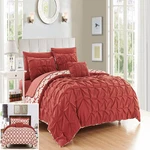 Chic Home 4 Piece Zissel Pleated Pintuck And Printed Reversible Elephant. Fixed Price $44.77.