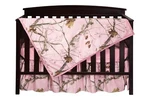 Realtree Pink Camo Crib Set Bedding, Sheet Skirt Blanket Baby Toddler. Fixed Price $72.95.