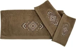 Hiend Accents Sedona 3 Piece Bath Towel Set, Brown Cotton Blend Aztec Pattern.... Fixed Price $101.06.