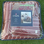 Chaps Ralph Lauren Juliette Queen 4 Pc Set Comforter Bedskirt Red Paisley Stripe. Fixed Price $250.00.