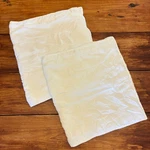 West Elm Pillow Shams King White Quilted Pintuck Lyocell Cotton Pair Bedding. Fixed Price $29.99.