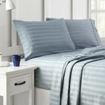 Bloomingdales Essentials Organic Dobby Stripe Sheet Twin 3 Piece Set. Fixed Price $45.00.
