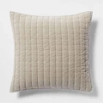 Channel Stitch Velvet Quilt Sham - Threshold. Fixed Price $8.59.