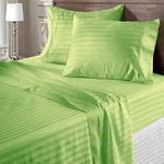 Noble Egyptian Cotton Bedding Collection Select Size & Tc Sage Stripes. Fixed Price $55.33.