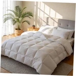 Royal Luxe Goose Feather Down Fiber Comforter - 100% Cotton Twin Light Warmth. Fixed Price $91.56.