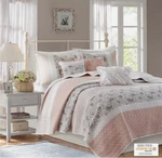 Madison Park Blush 6 Piece Cotton Percale Quilt Set Retail, Sale. Fixed Price $60.99.