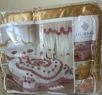 Lili Anna Collection King 10-PIECE Floral Polyester Comforter Set White Pink. Fixed Price $180.90.