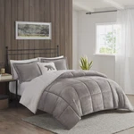 Woolrich Alton Sherpa Down Alternative King Comforter Set Gray 3 Pc Shams. Fixed Price $99.00.