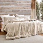 Coma Inducer - The Original Plush Oversized Comforter Queen New White Sand. Fixed Price $142.00.