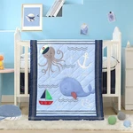 Wowelife Crib Bedding Boys, 3 Piece Whale Comforter Sea. Fixed Price $48.83.