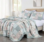 Chezmoi Collection Abbi 3-PIECE Shabby Chic Bedding King Quilt Set Pre-washed.... Fixed Price $141.56.