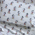 Pottery Barn Disney-sanderson Mickey Mouse Stripe Organic Cotton Sheet Set Twin. Fixed Price $59.99.