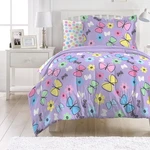 Dream Factory Sweet Butterfly Ultra Soft Microfiber Comforter Set, Purple, Full. Fixed Price $20.00.