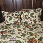 Waverly Laurel Springs Parchment Queen Comforter 4 Pc Set Shams Bedskirt Floral. Fixed Price $155.00.