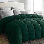 Justlet Luxury Solid Down Alternative Machine Washable Green Comforters, King. Fixed Price $59.99.