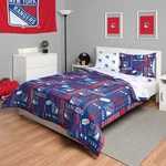 Foco New York Rangers Nhl Team Color Bag Comforter Bedding 5 Piece F.... Fixed Price $180.12.