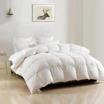 Dwr Luxury Oversized Queen Down Feather Comforter 98X98 White. Fixed Price $259.99.