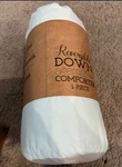 Linen & Hutch Twin Comforter Set Reversible Aqua Down Alternative New Sealed. Fixed Price $54.99.