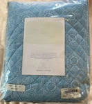 Garnet Hill Camille Quilt King Blue Yellow 100% Cotton Comforter As Is New. Fixed Price $125.99.