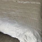 Royal Velvet Satin Trim Down Comforter 87"X85" Full Queen White Reversible. Fixed Price $98.88.