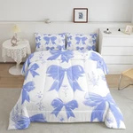 Feelyou Bowknot Bedding Set Full Size Kids Cute Kawaii Comforter Cover Boys. Fixed Price $95.34.