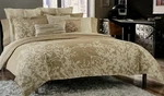 Kenneth Cole Reaction Radiant Floral Gold Full / Queen Duvet Cover W Sham Set. Fixed Price $79.95.