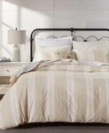 Charter Club Cotton/linen Clifton Stripe 3-PC. Comforter Set, Full/queen. Fixed Price $69.20.