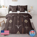 Erosebridal Bull Skull 7 Pcs Comforter Set King Boho Horns Bedding Kids. Fixed Price $150.24.