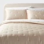 Full/queen Luxe Tencel Lyocell Comforter And Sham Set Khaki - Threshold. Fixed Price $39.99.
