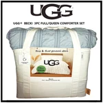 Ugg Becki Full Queen Soft Comforter Set +2 Pillow Shams Ocean Mist New $328.. Fixed Price $219.99.