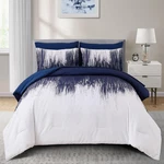 Dinjoy Ombre Blue Comforter Set Queen Size Gradient Navy White Boho. Fixed Price $65.27.