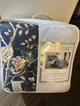 New Biltmore Aviary Navy Multi Birds King Comforter & Shams Set 3PC. Fixed Price $169.19.