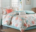 Coral Beach 7PC King Comforter Set : Coastal Aqua Shell Ocean Tropical. Fixed Price $169.45.