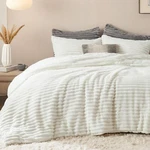 Bedsure Fluffy Comforter Set Queen - Super Soft Faux Fur Size Cr. Fixed Price $167.99.