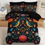 7 Pcs Comforter Set King Size, Colorful Mexican Flower Bedding And Ad.... Fixed Price $76.27.