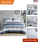 Essentials King Comforter Set, Bed Bag & Sheet Modern Casual. Fixed Price $113.39.