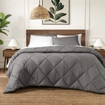 Comforter Set - Comfy, Breathable, All Season Down Alternative & .... Fixed Price $98.75.