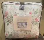 Laura Ashley Naomi Pink/green Floral 3-PIECE Full/queen Comforter & Shams Set. Fixed Price $105.00.
