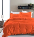 Shabby Chic Style Ruffle Duvet Set For Farmhouse Vintage,inspired Bedrooms. Fixed Price $110.99.