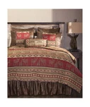 Carstens, Inc. Woven Chenille 5-PIECE Rustic Bedding Comforter Set, Adirondac.... Fixed Price $400.29.