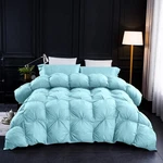 Three Geese Pinch Pleat Waterfowl Feathers And Down Comforter Queen Size Duvet. Fixed Price $94.00.