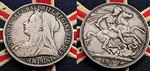 1897 Solid Silver Antique Queen Victoria Crown Coin Juventus Vintage Old London. Fixed Price $268.65.