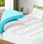 Dual Layer Memory Foam Mattress Topper Soft Comfort Sleep Home Bedroom Beds. Fixed Price $101.57.