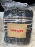 Wrangler City Flats Plaid Microfiber Blue 3 Piece Comforter Set-king New. Fixed Price $75.00.