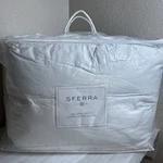 Sferra Arcadia Duvet Down Alternative Dium Weight King Baffle Box Construction. Fixed Price $474.99.