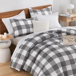 Andency Plaid Comforter Full 79X90 Gingham Buffalo Bed Set Boys Teens Lightweigh. Fixed Price $86.65.