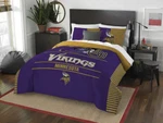 Northwest Nfl Minnesota Vikings Safety Twin Comforter And Sham Set. Fixed Price $89.99.