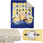 4 Pc Minions Twin Bedding Sheet Set - Colorful Reversible Comforter Kids. Fixed Price $59.96.